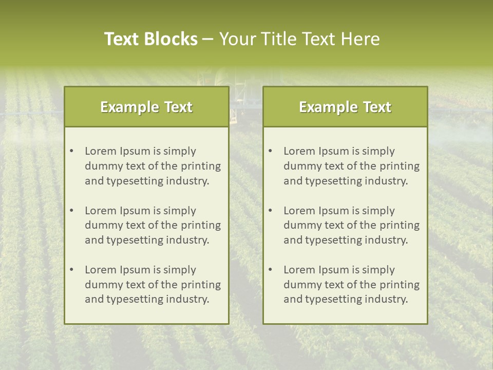 Farm Pesticides PowerPoint Template