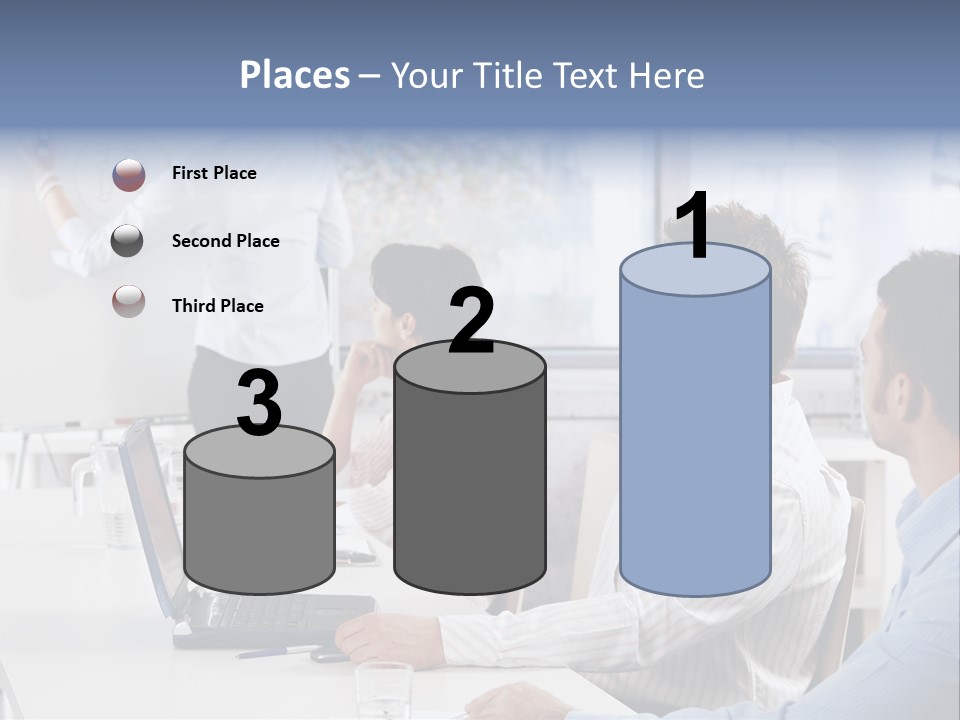 People Sitting PowerPoint Template
