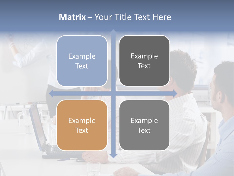 People Sitting PowerPoint Template