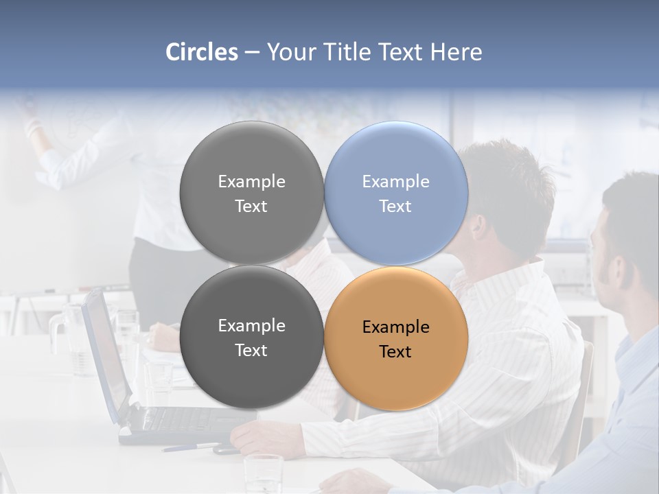 People Sitting PowerPoint Template