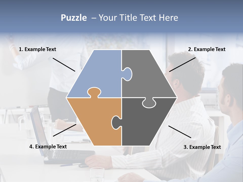 People Sitting PowerPoint Template