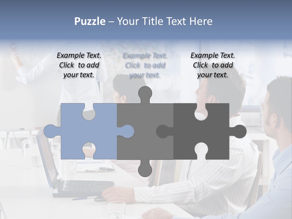 People Sitting PowerPoint Template