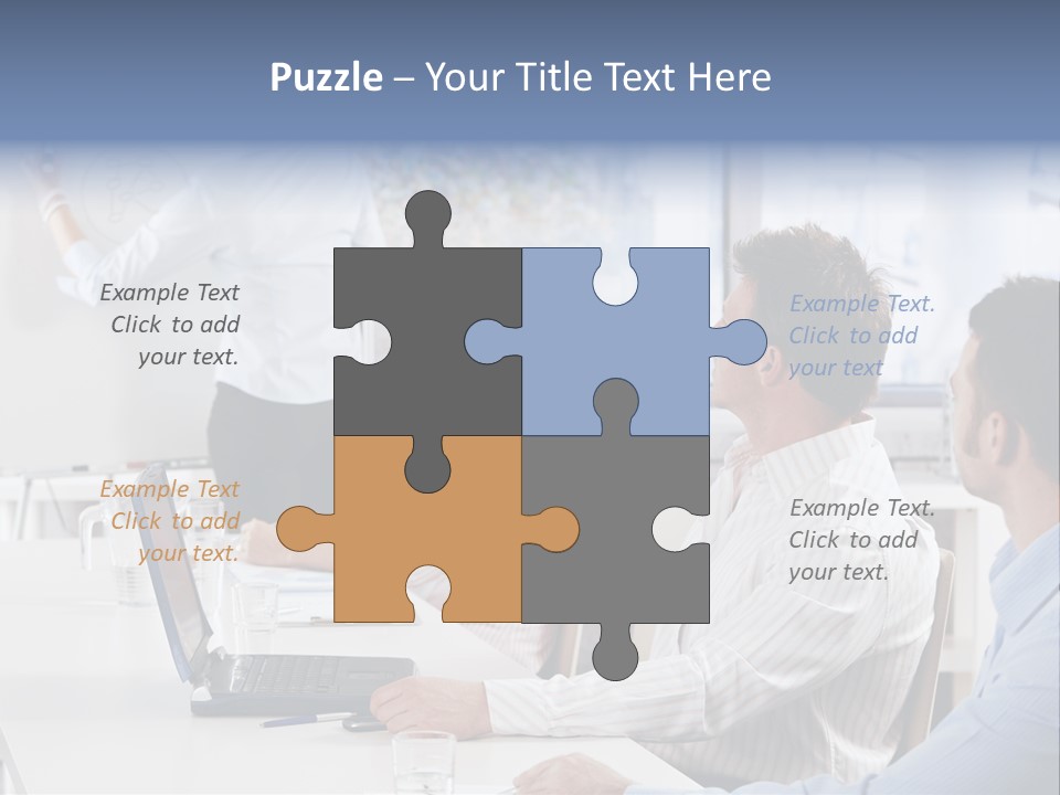 People Sitting PowerPoint Template