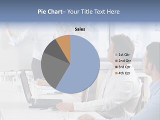 People Sitting PowerPoint Template