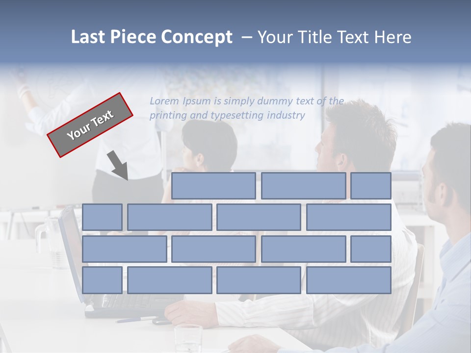 People Sitting PowerPoint Template