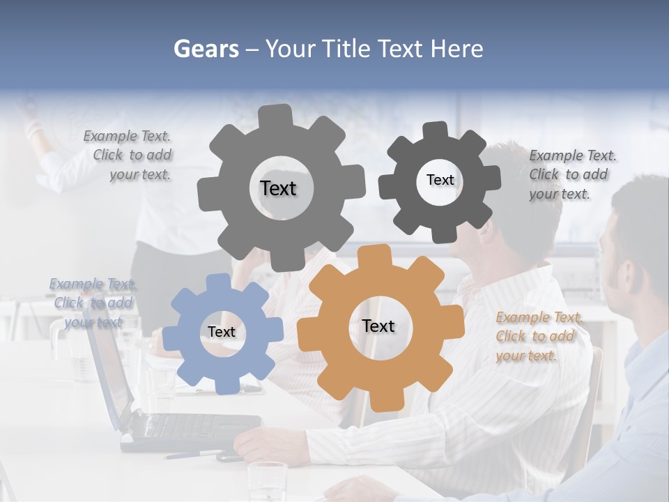 People Sitting PowerPoint Template