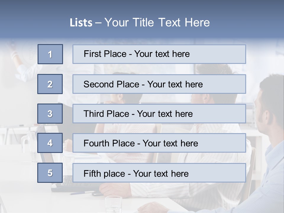 People Sitting PowerPoint Template