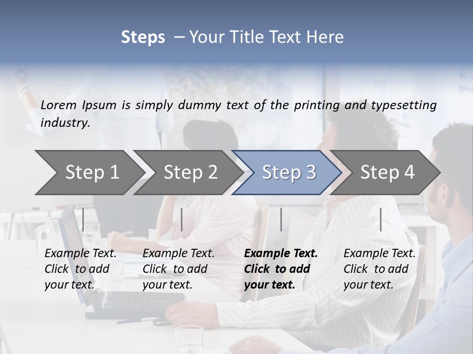 People Sitting PowerPoint Template