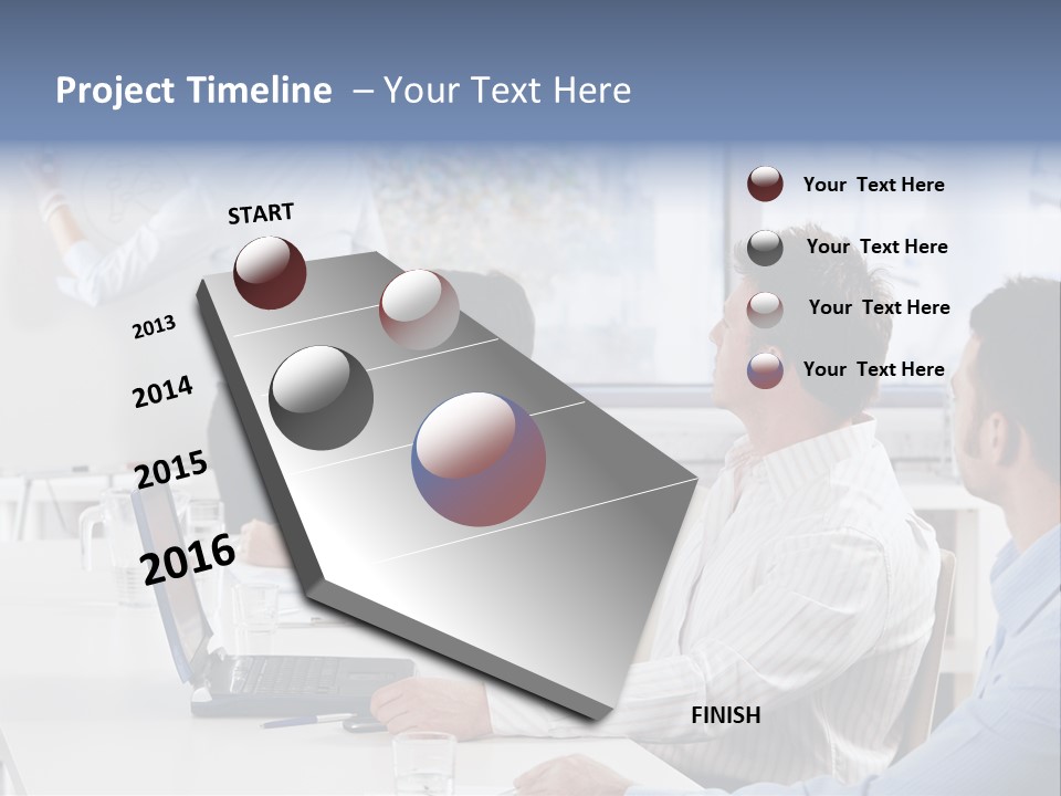 People Sitting PowerPoint Template