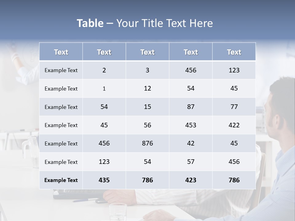 People Sitting PowerPoint Template