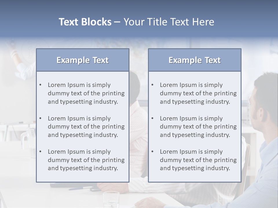 People Sitting PowerPoint Template