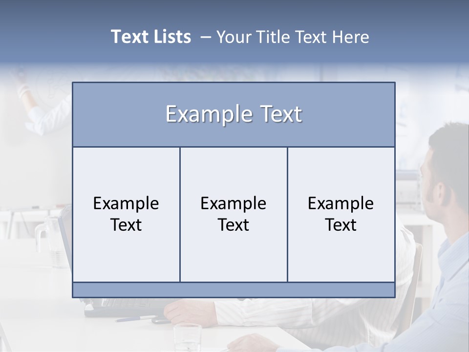 People Sitting PowerPoint Template