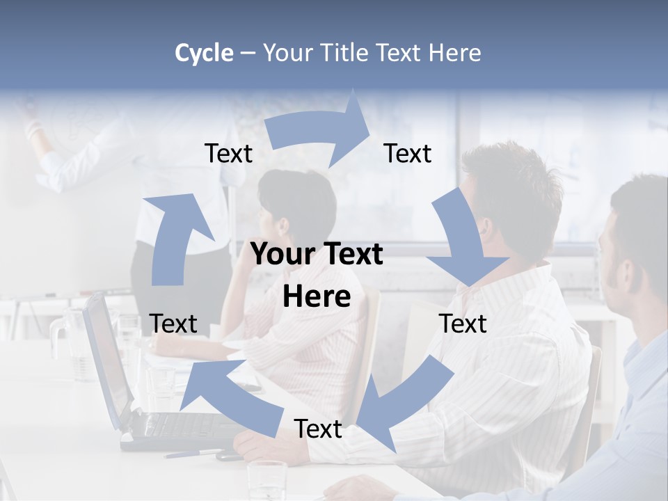 People Sitting PowerPoint Template