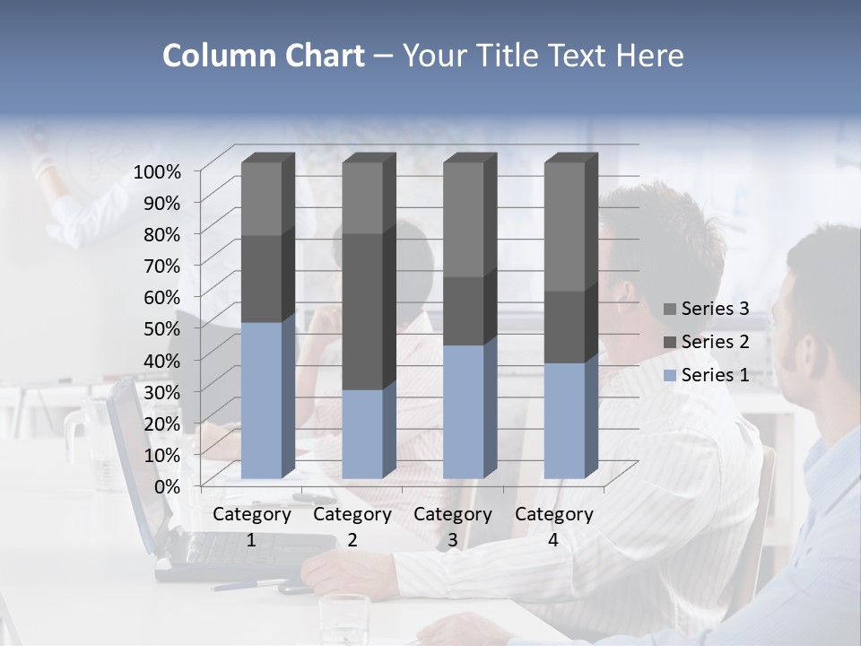 People Sitting PowerPoint Template