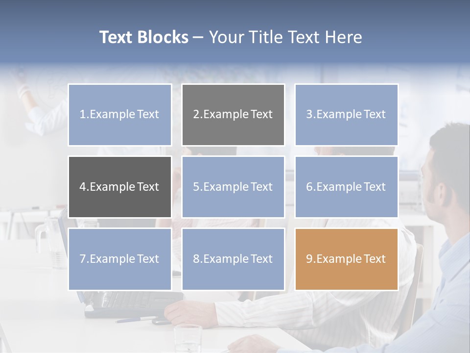People Sitting PowerPoint Template
