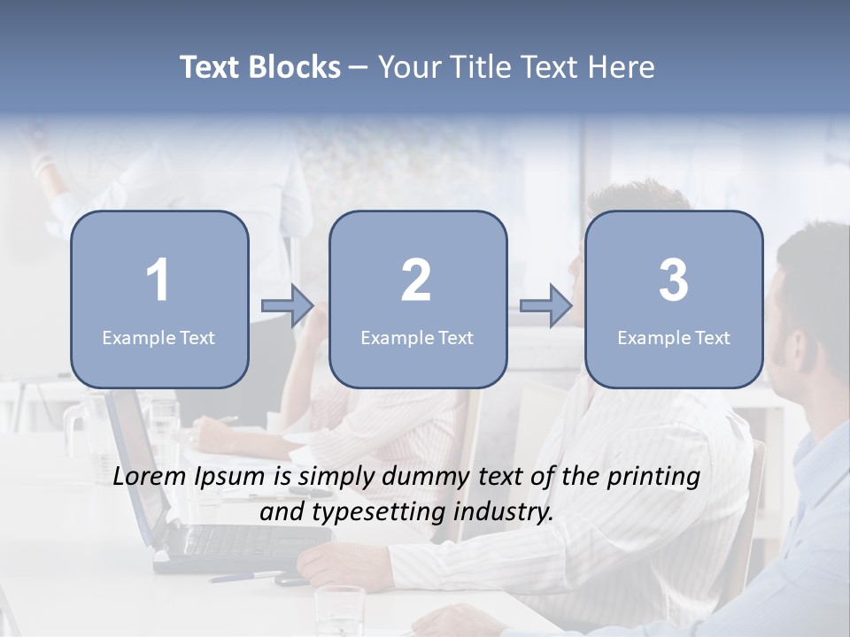 People Sitting PowerPoint Template