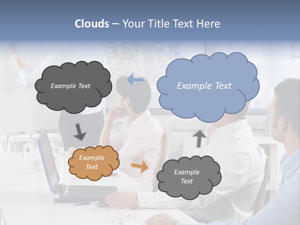People Sitting PowerPoint Template
