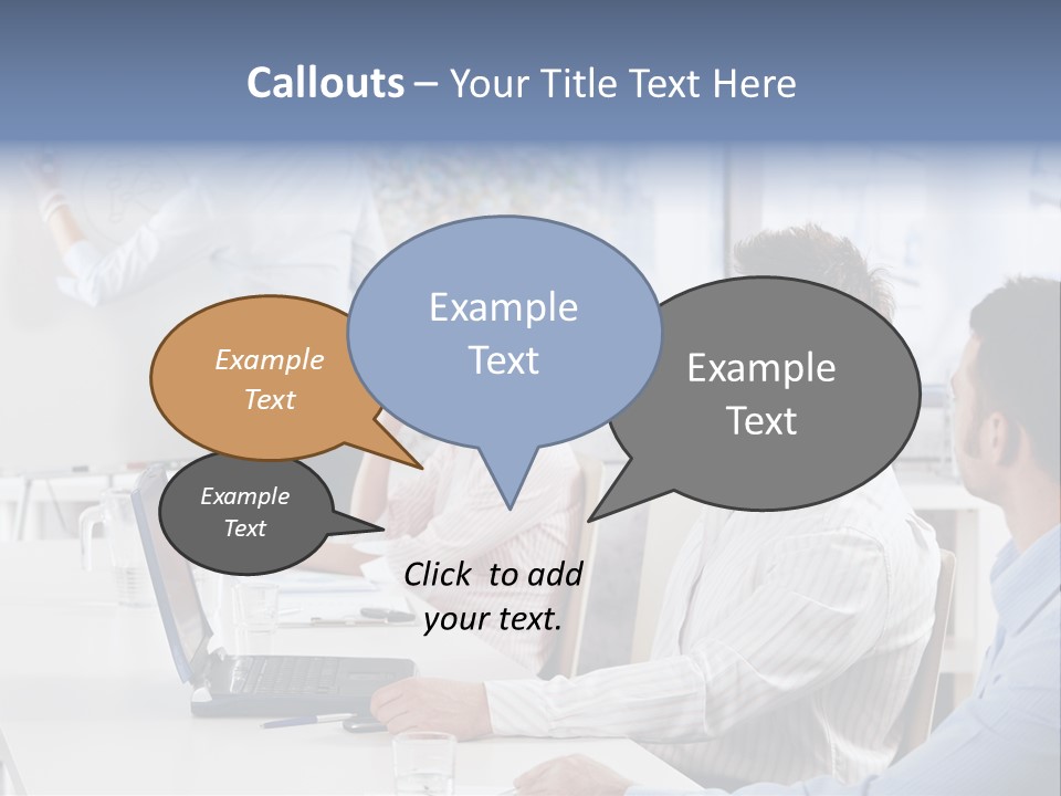 People Sitting PowerPoint Template