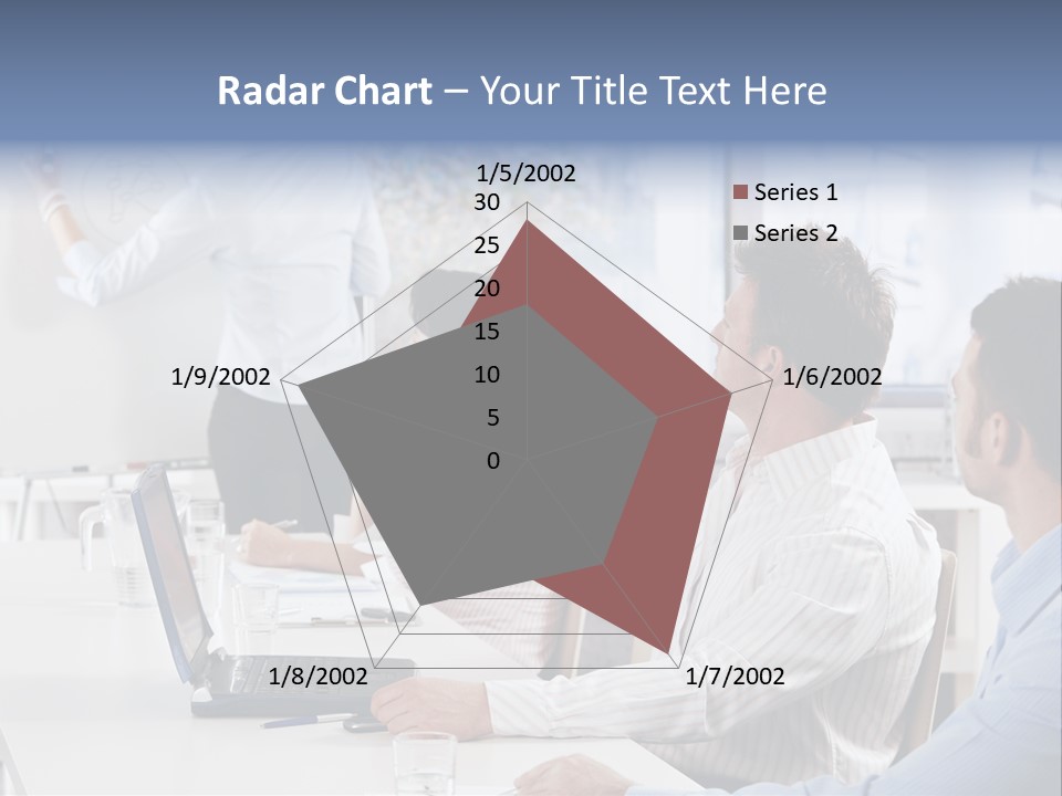 People Sitting PowerPoint Template