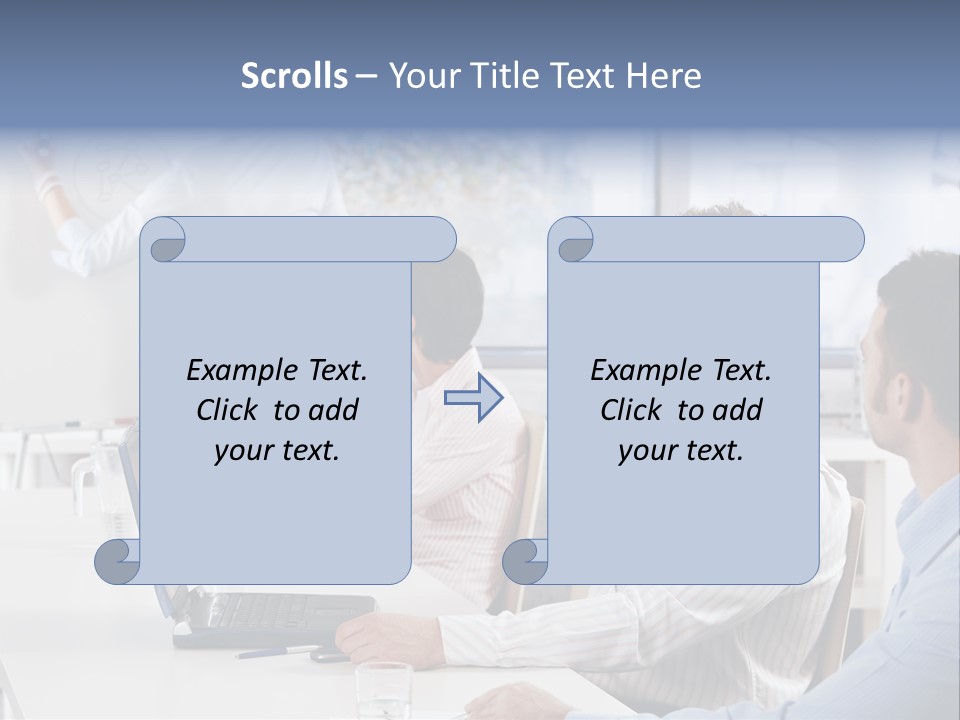 People Sitting PowerPoint Template
