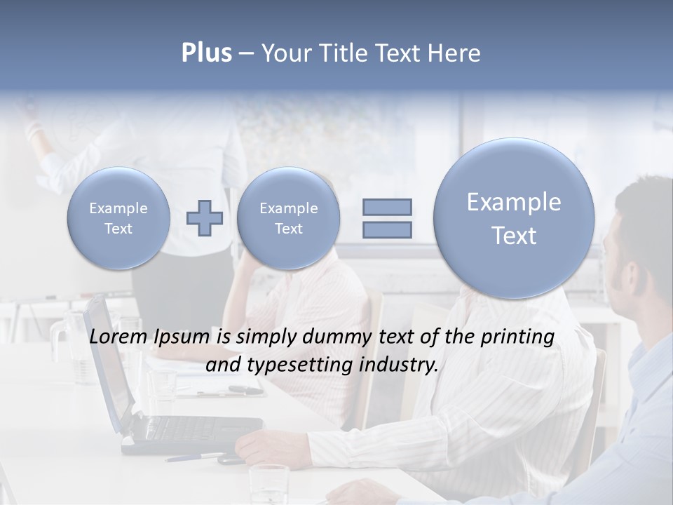 People Sitting PowerPoint Template