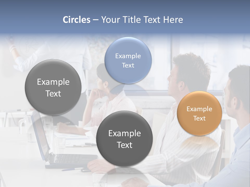 People Sitting PowerPoint Template