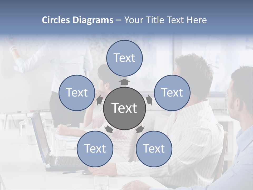 People Sitting PowerPoint Template