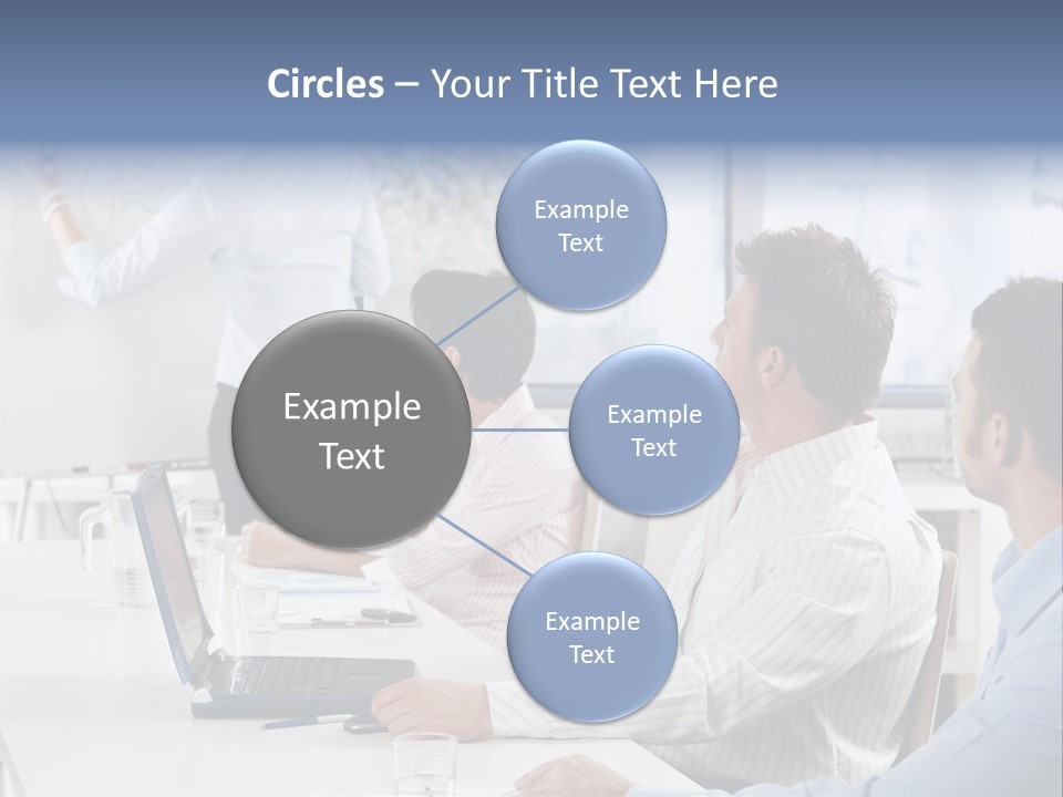 People Sitting PowerPoint Template