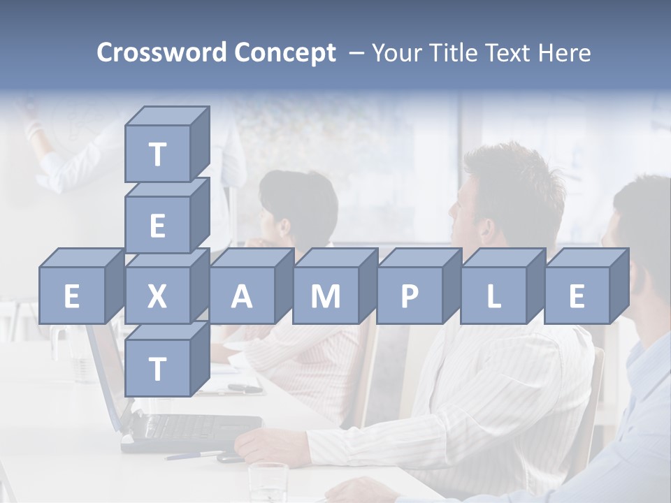 People Sitting PowerPoint Template