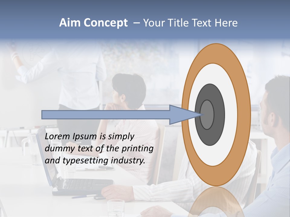 People Sitting PowerPoint Template