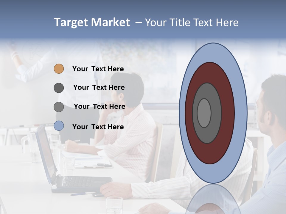 People Sitting PowerPoint Template