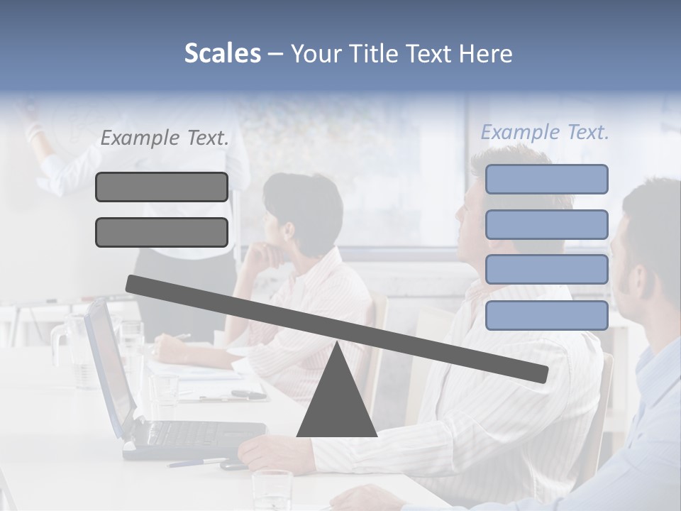 People Sitting PowerPoint Template