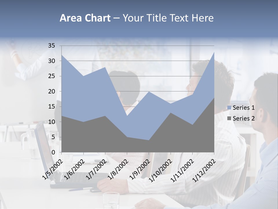 People Sitting PowerPoint Template