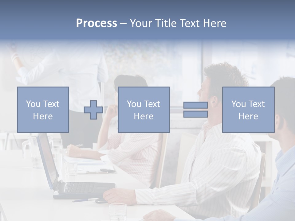 People Sitting PowerPoint Template