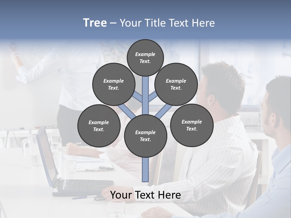 People Sitting PowerPoint Template