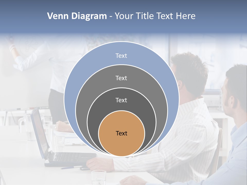 People Sitting PowerPoint Template