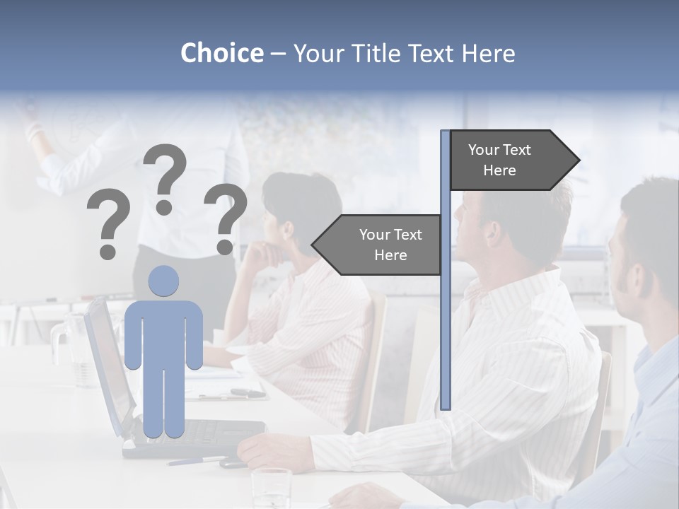 People Sitting PowerPoint Template