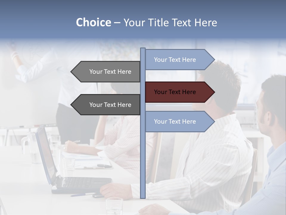 People Sitting PowerPoint Template