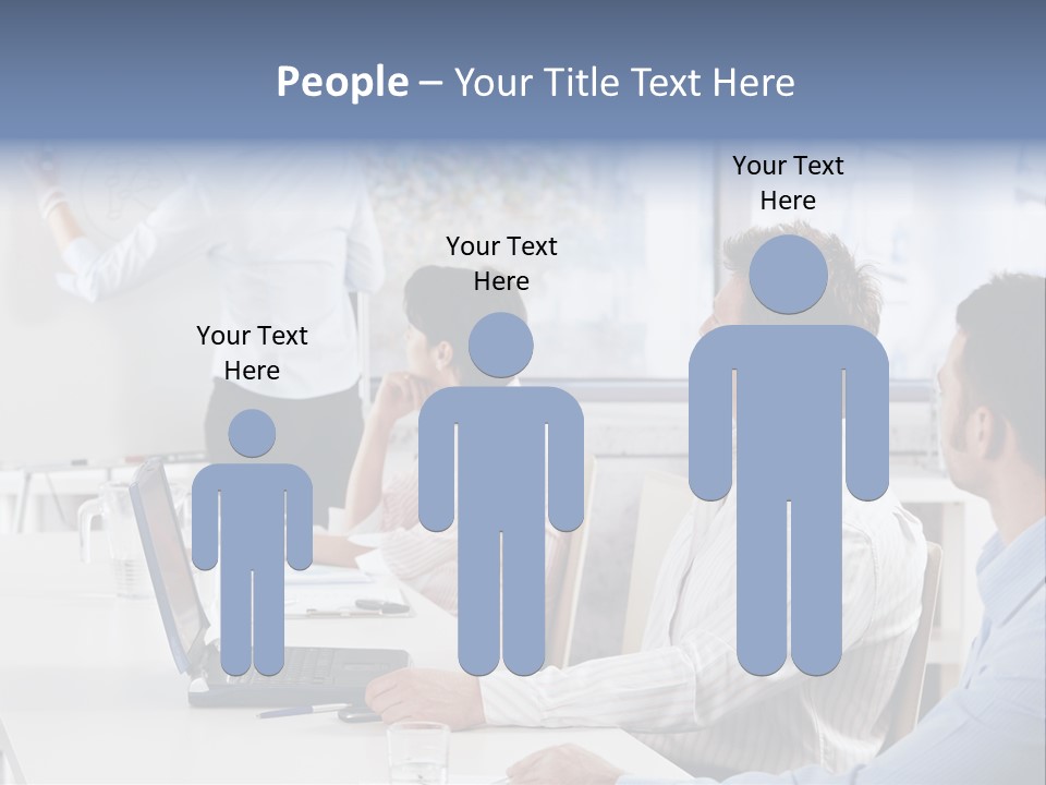 People Sitting PowerPoint Template