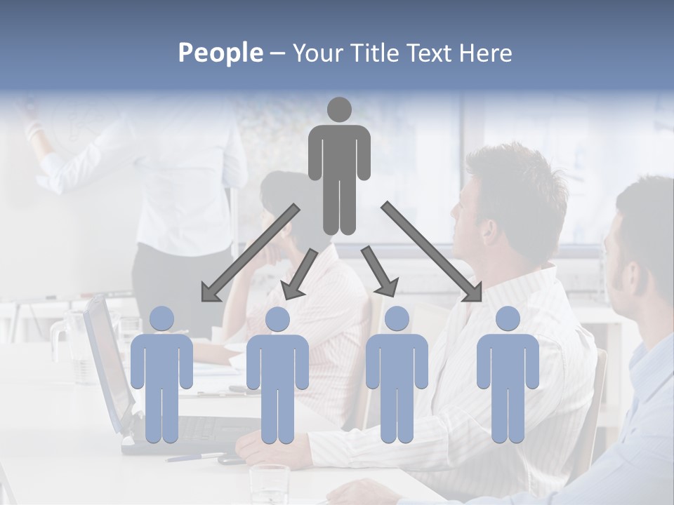 People Sitting PowerPoint Template
