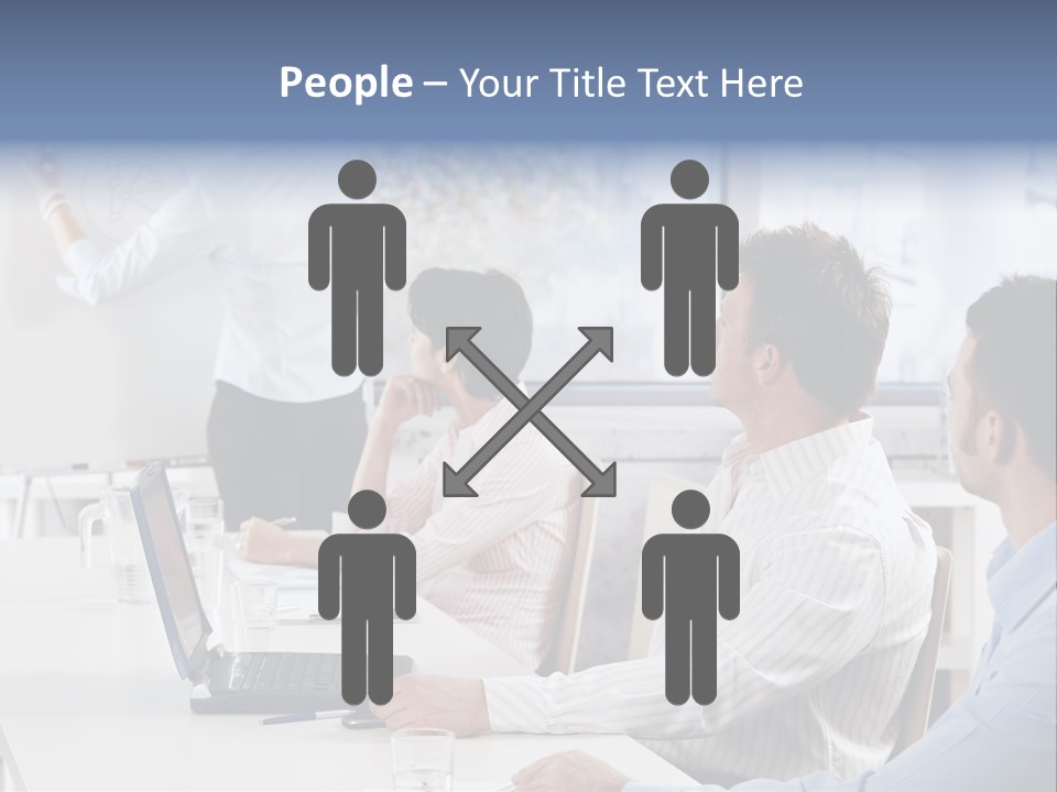 People Sitting PowerPoint Template