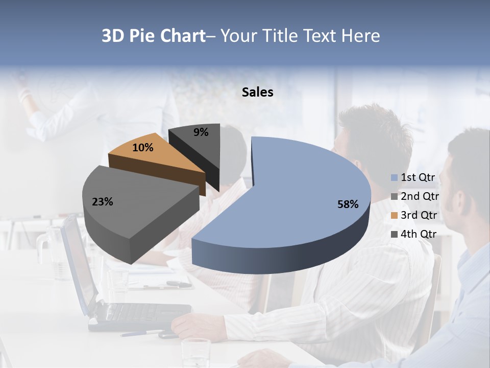 People Sitting PowerPoint Template
