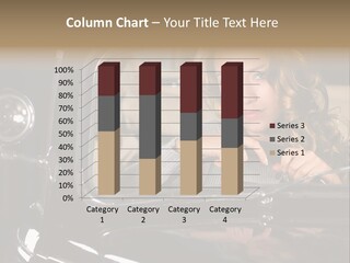 Behind A Steering Wheel PowerPoint Template