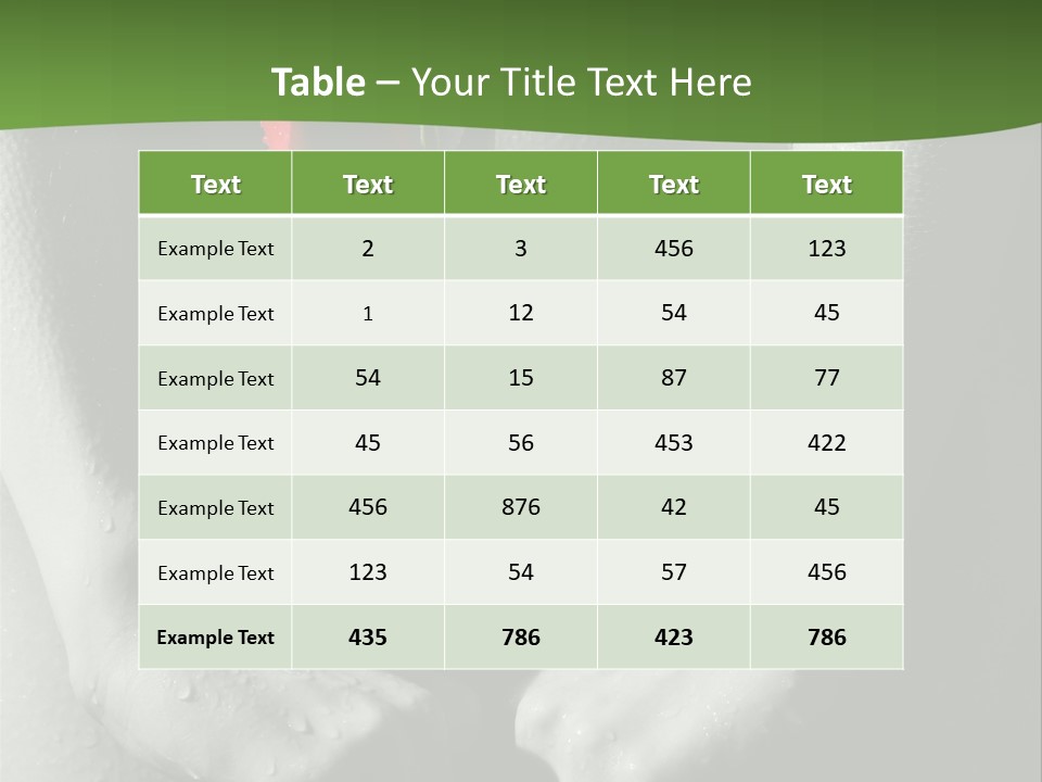Treatment Freshness Dream PowerPoint Template