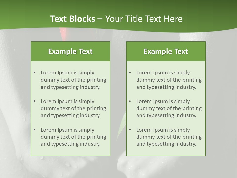 Treatment Freshness Dream PowerPoint Template