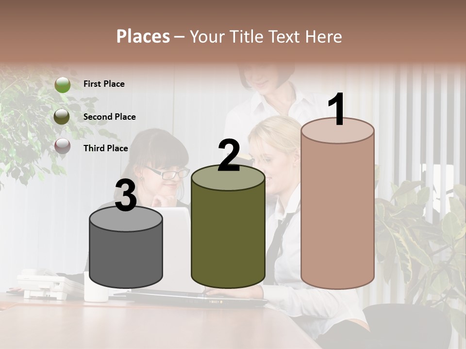 White Color Table PowerPoint Template