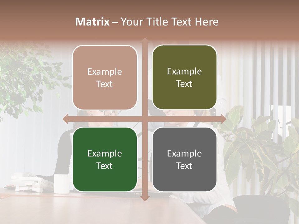 White Color Table PowerPoint Template