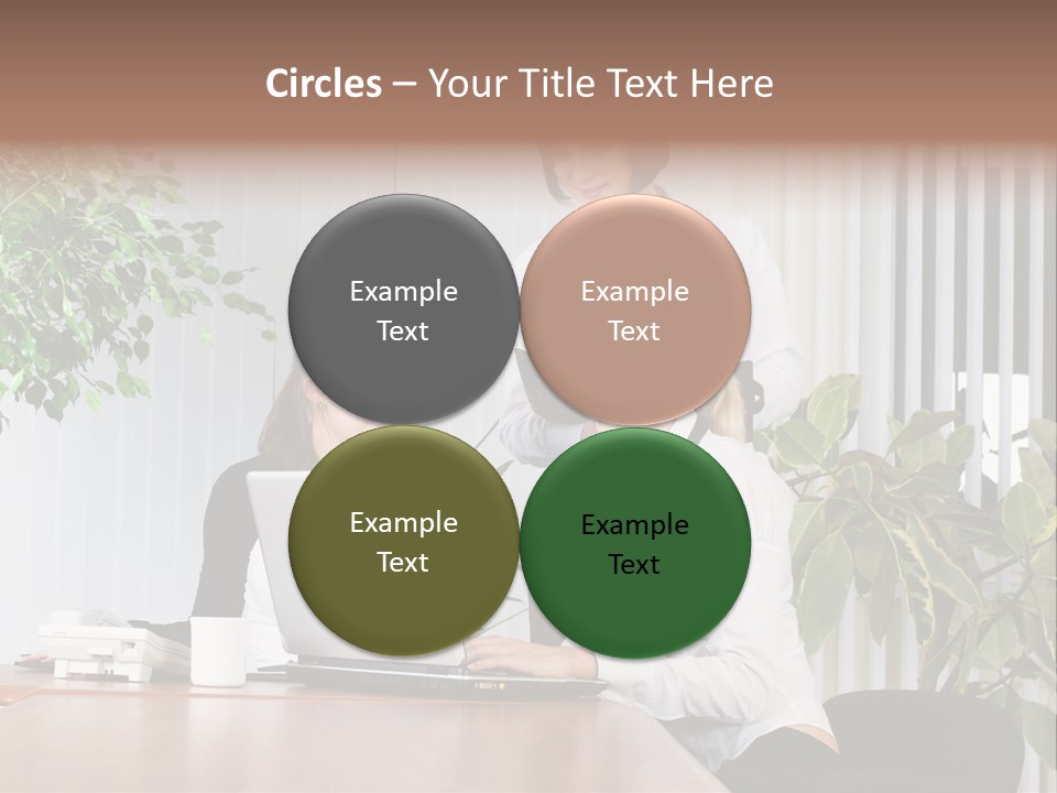 White Color Table PowerPoint Template