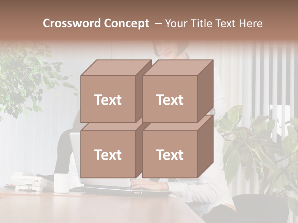 White Color Table PowerPoint Template