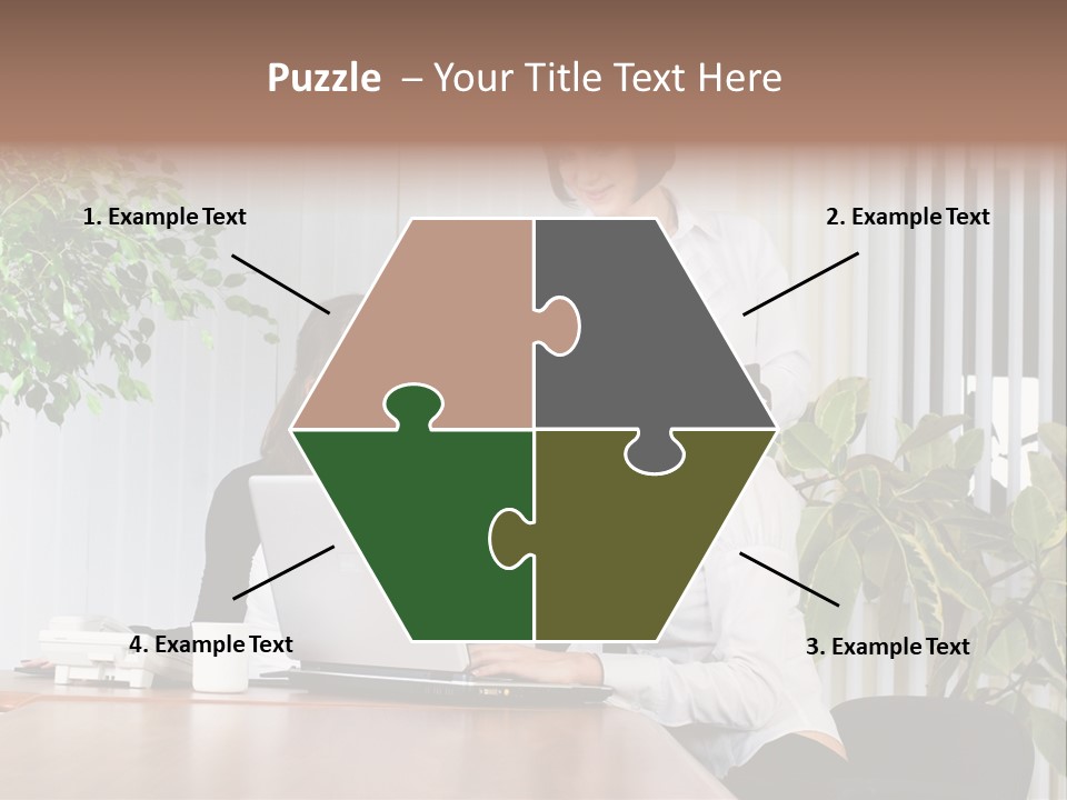White Color Table PowerPoint Template